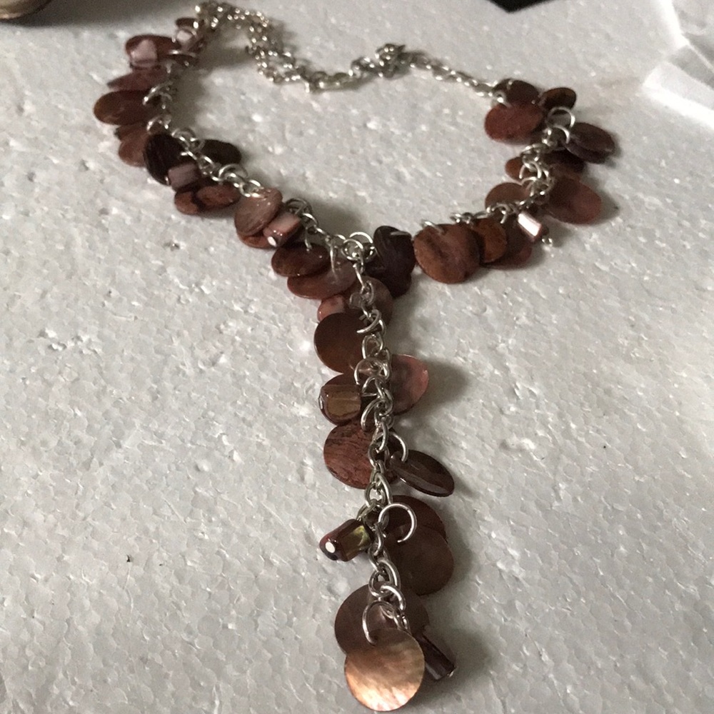 Mop disc necklace
